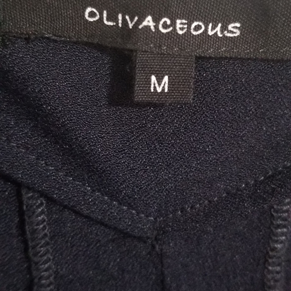 Olivaceous Deep Plunging Open Back Romper - Picture 3 of 4